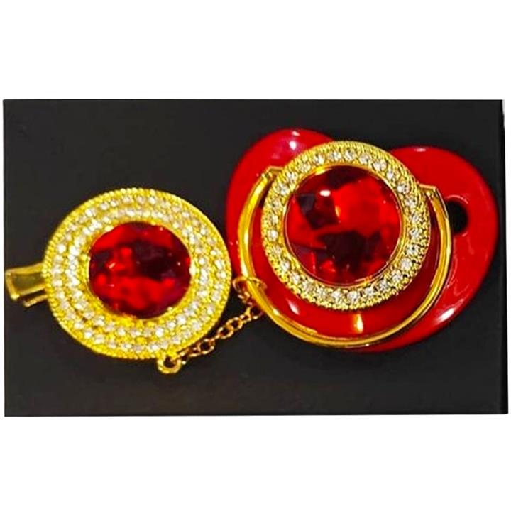 پستانک زنجیردار  ارتودنسی نگین دار تائوچی Taoqi